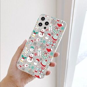 Christmas Snowman Gingerbread Man Holiday Candy Cane iPhone Case